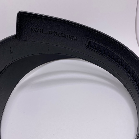 Leather Belt Cut To Pant Size Men’s Customized Belt Up Cuts Up to Size 40 - Picture 5 of 10